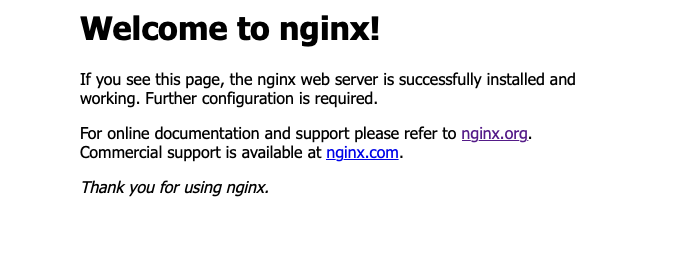 Aufbau einer klassischen LEMP Infrastruktur auf Ubuntu 18.04 - screenshot nginx default screen